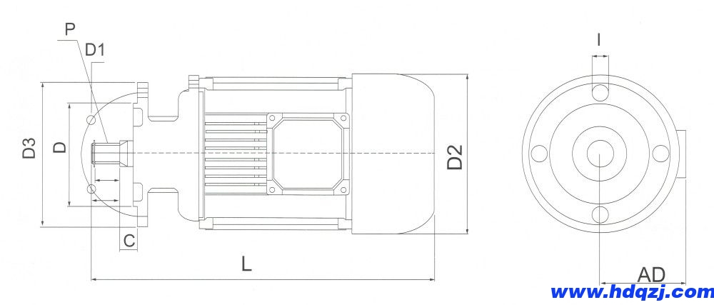 YSE系列實心轉子軟啟動制動電機外形及安裝尺寸圖(小盤).jpg YSE系列實心轉子軟啟動制動電機外形及安裝尺寸圖(小盤).jpg